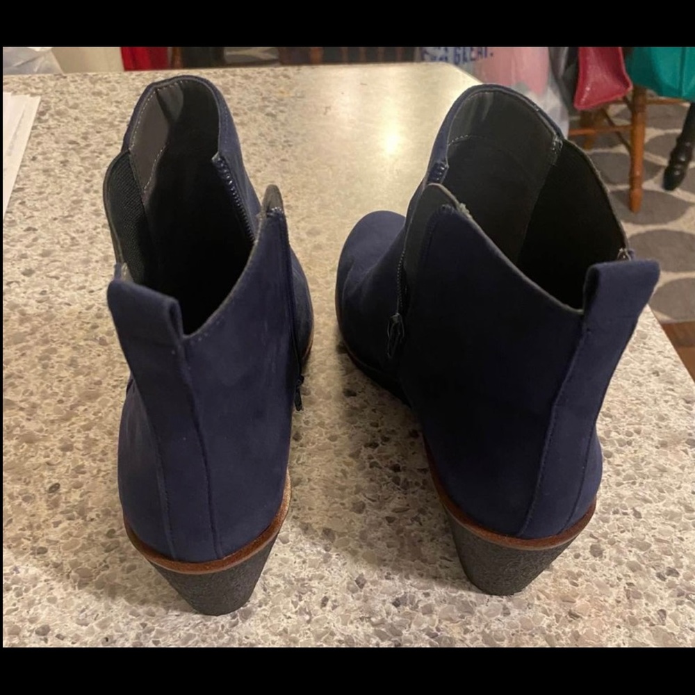 Women's Navy Booties